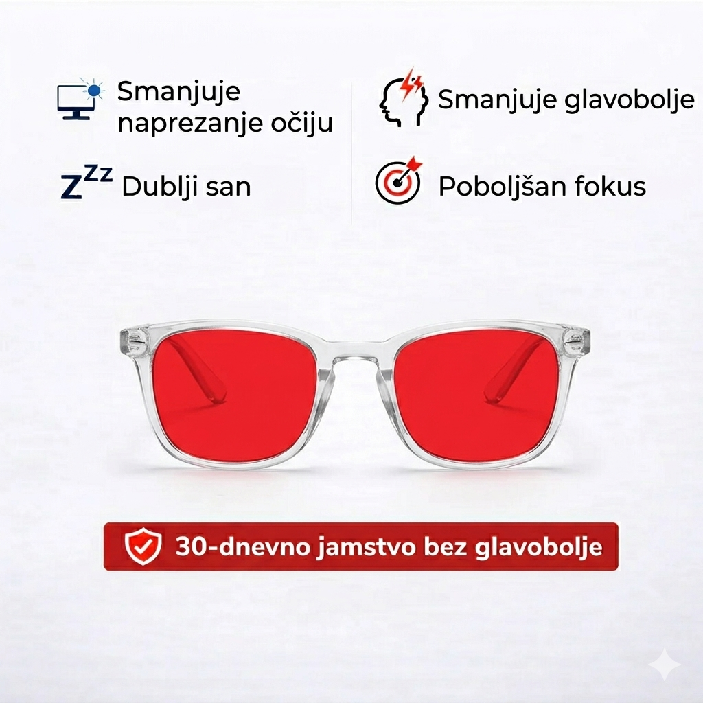 Metaz®  - Dnevne Naočale Narančasta Leća Proziran Okvir