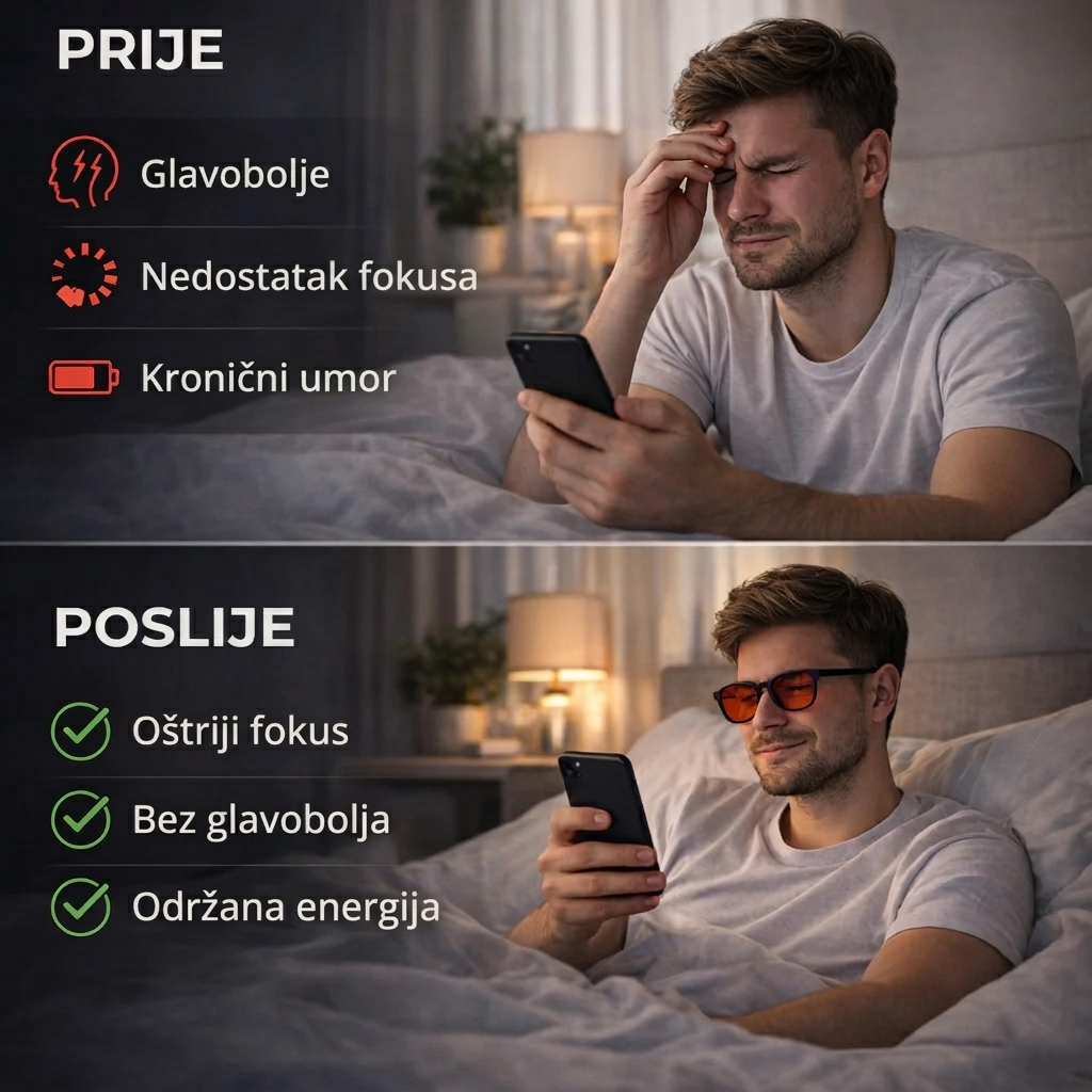 Metaz®  - Noćne Naočale Crvena Leća
