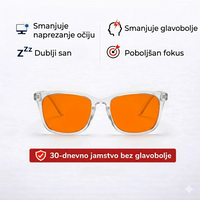 Metaz®  - Dnevne Naočale Narančasta Leća Proziran Okvir